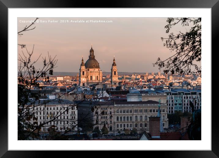 St Stephen's Church, Budapest, Hungary Framed Mounted Print by Gary Parker