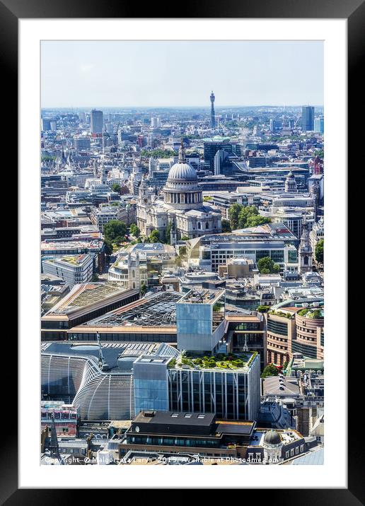 Beautiful panorama of London city Framed Mounted Print by Malgorzata Larys
