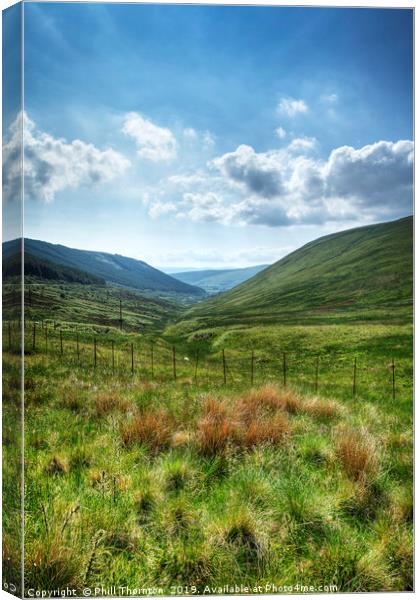 The string mountain glen, Isle of Arran. Canvas Print by Phill Thornton