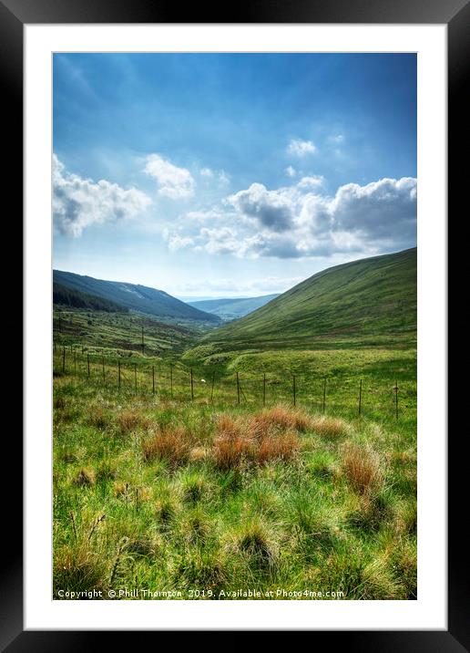 The string mountain glen, Isle of Arran. Framed Mounted Print by Phill Thornton