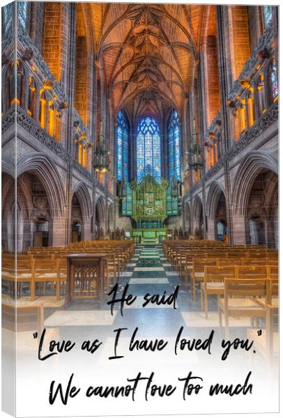 Love As I Have Loved You Canvas Print by Ian Mitchell