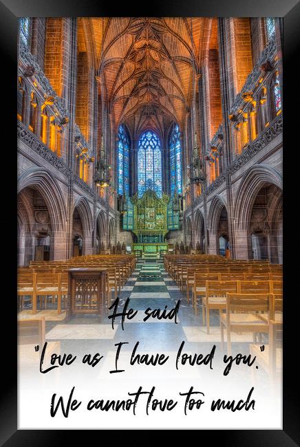 Love As I Have Loved You Framed Print by Ian Mitchell