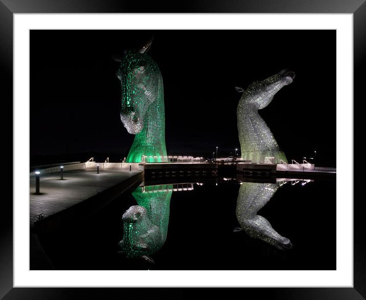 Kelpies a little reflection Framed Mounted Print by JC studios LRPS ARPS