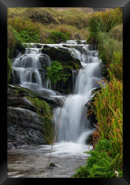 Clogher waterfall Framed Print by barbara walsh
