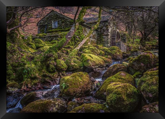 The Old watermill in Borrowdale Framed Print by George Robertson