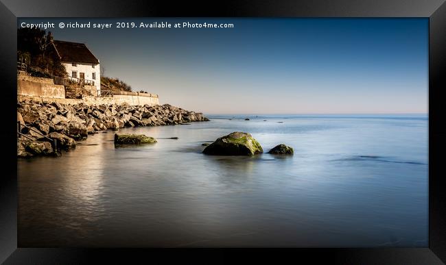 House on the Rocks. Framed Print by richard sayer