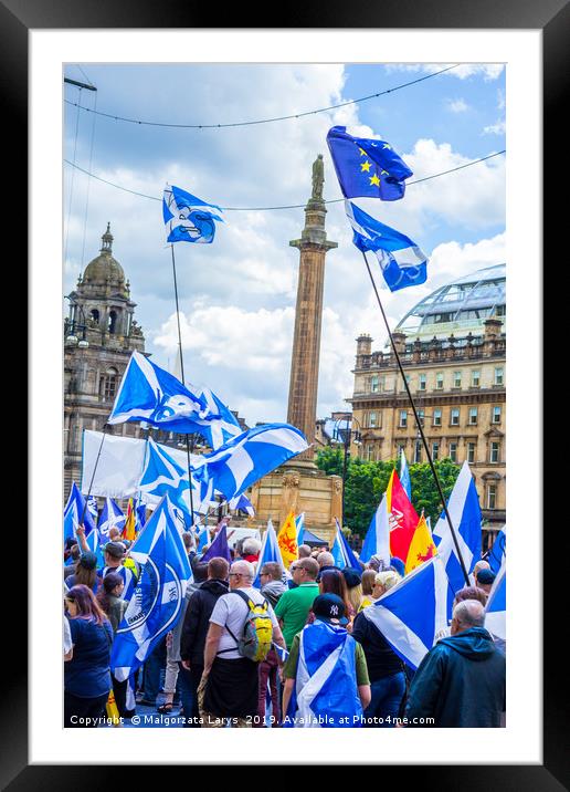 Glasgow, Scotland, UK. 3rd June, 2017. Demonstrati Framed Mounted Print by Malgorzata Larys