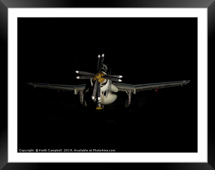 Royal Navy Fairey gannet Framed Mounted Print by Keith Campbell