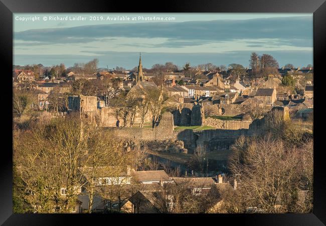 Barnard Castle from Startforth Framed Print by Richard Laidler