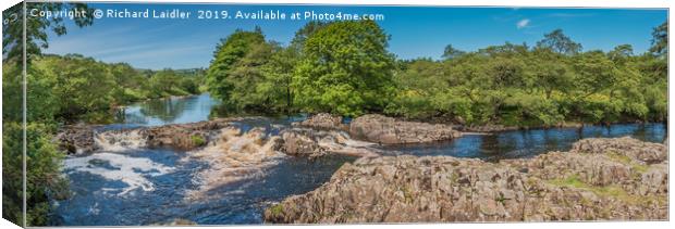 River Tees Panorama from the Pennine Way in Summer Canvas Print by Richard Laidler