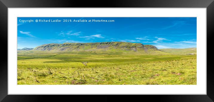 Cronkley Fell and Scar, Upper Teesdale, Panorama  Framed Mounted Print by Richard Laidler