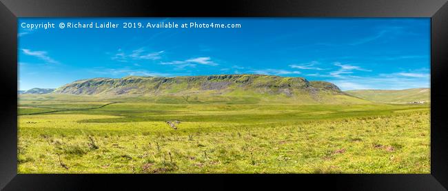 Cronkley Fell and Scar, Upper Teesdale, Panorama  Framed Print by Richard Laidler