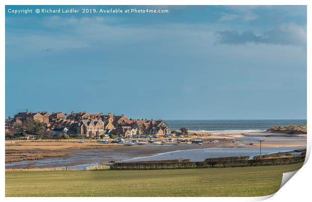 Alnmouth Northumberland Panorama Print by Richard Laidler