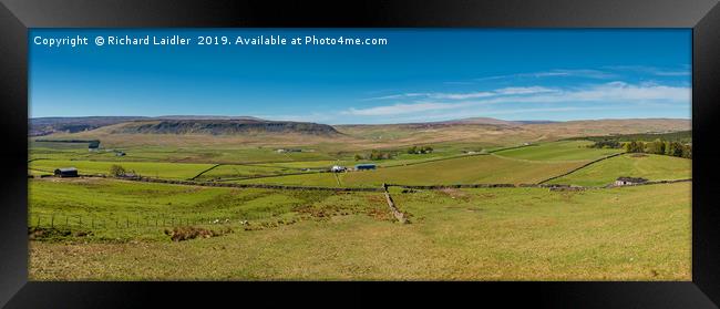 Cronkley Scar and Widdybank Fell Panorama Framed Print by Richard Laidler