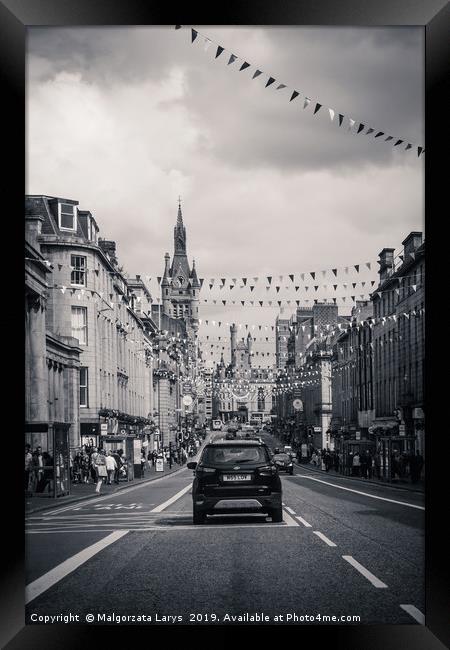 Union Street in Aberdeen, a city in Scotland, Grea Framed Print by Malgorzata Larys