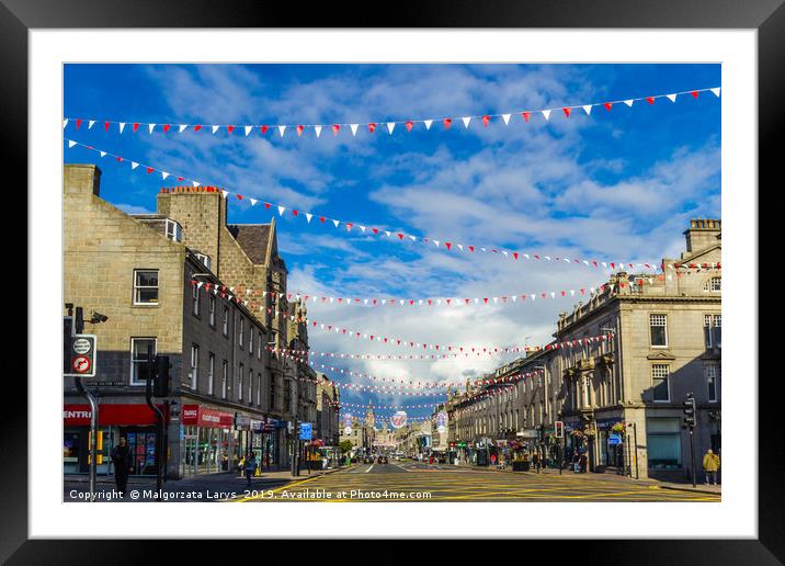 Aberdeen, a city in Scotland, Great Britain Framed Mounted Print by Malgorzata Larys