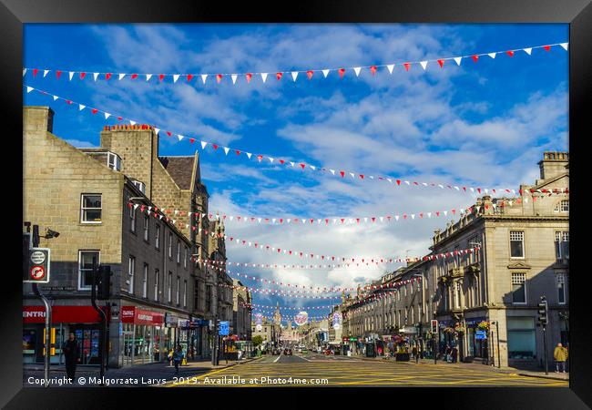 Aberdeen, a city in Scotland, Great Britain Framed Print by Malgorzata Larys