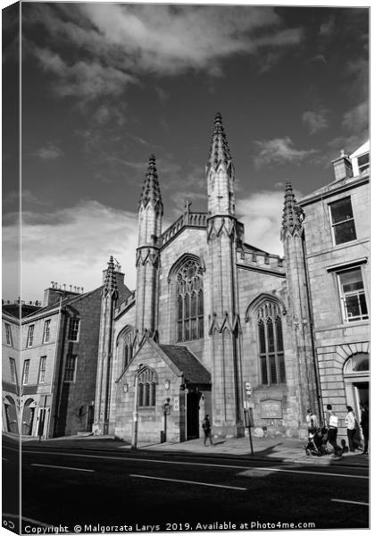 St Andrews cathedral, Aberdeen, Scotland, UK Canvas Print by Malgorzata Larys
