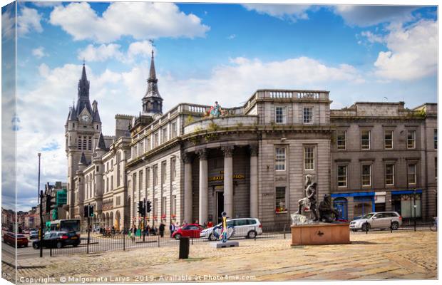 Aberdeen, historic architecture, Town House,  Scot Canvas Print by Malgorzata Larys