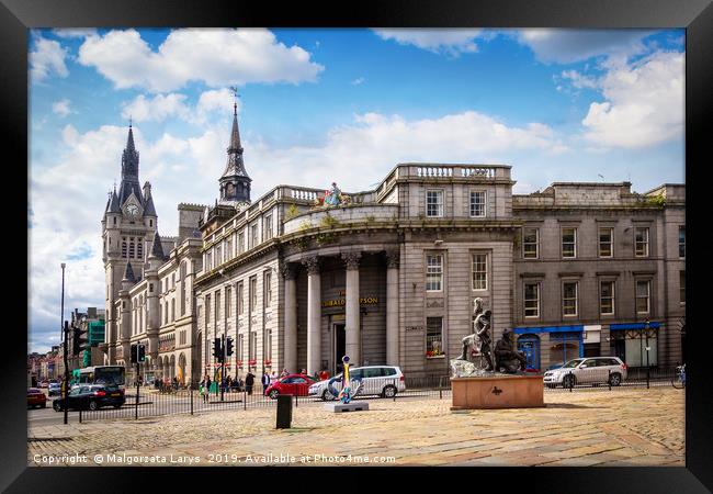 Aberdeen, historic architecture, Town House,  Scot Framed Print by Malgorzata Larys