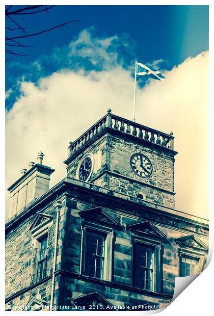 Historic architecture in Linlithgow, Scotland  Print by Malgorzata Larys