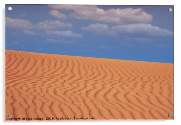 sand desert landscape nature scene Acrylic by goce risteski