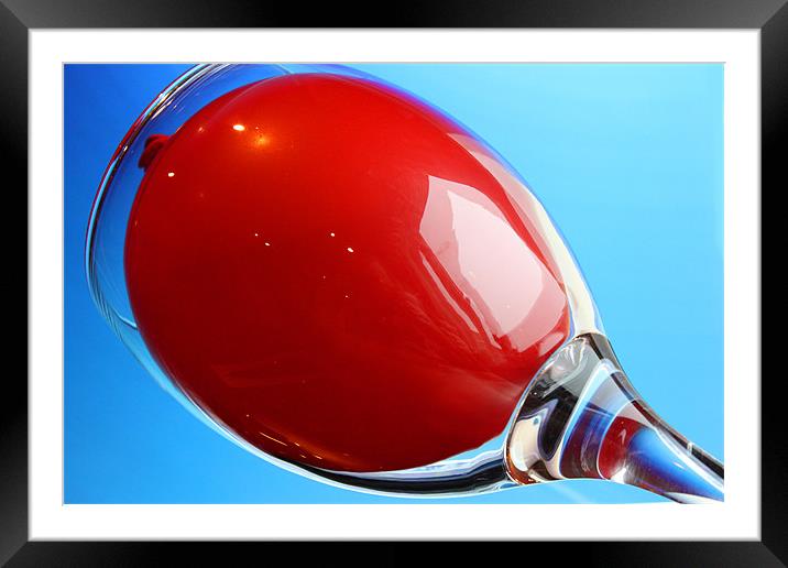 Balloon in a Wine Glass Framed Mounted Print by Gavin Liddle
