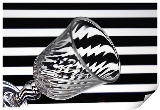 Glass and Stripes Print by Gavin Liddle