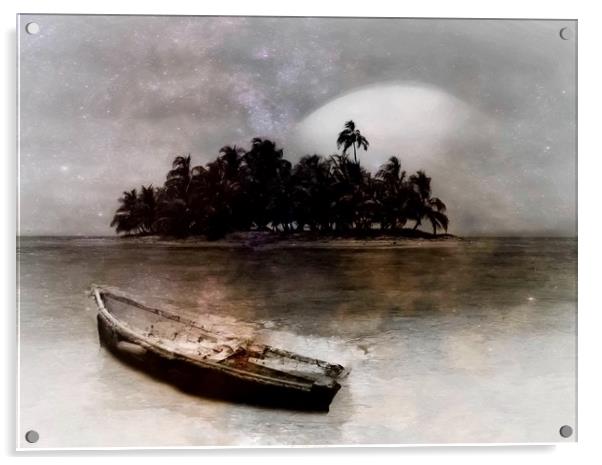 Drifting Towards Paradise Acrylic by Beryl Curran
