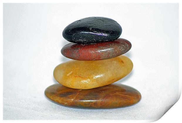 Stone Stack Print by Donna Collett