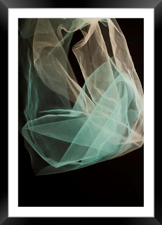 Abstract color veil   Framed Mounted Print by Larisa Siverina