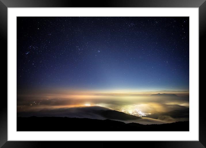 Twilight over Wales Framed Mounted Print by Rory Trappe