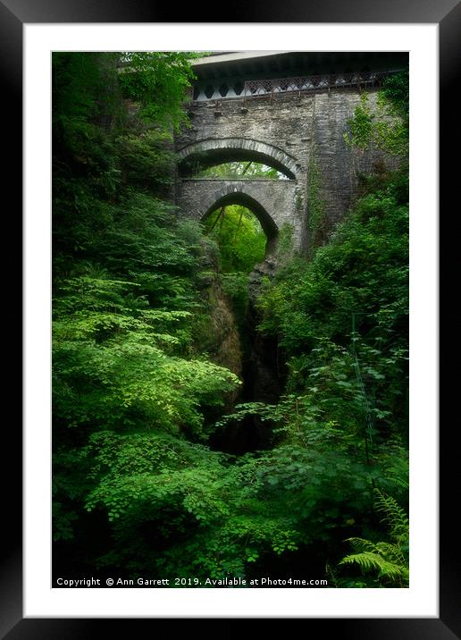 Devils Bridge Ceredigion Wales Framed Mounted Print by Ann Garrett