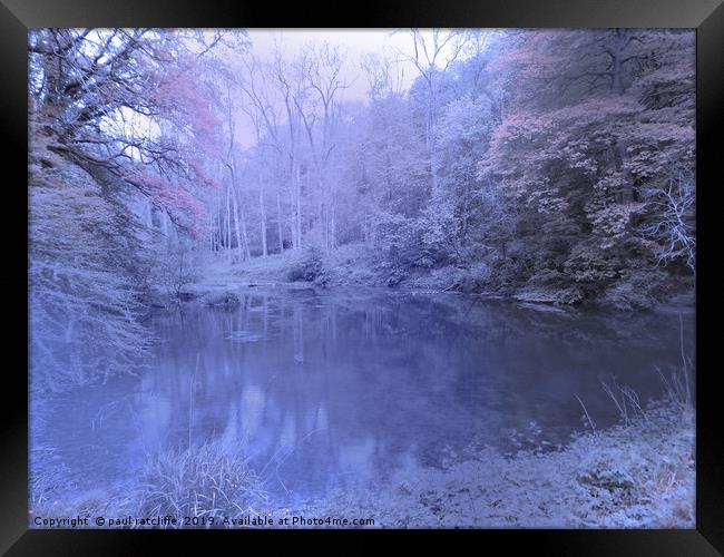 the winter blue pool Framed Print by paul ratcliffe