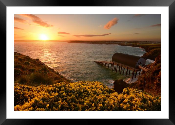 Lifeboat Station, Padstow. Framed Mounted Print by David Neighbour
