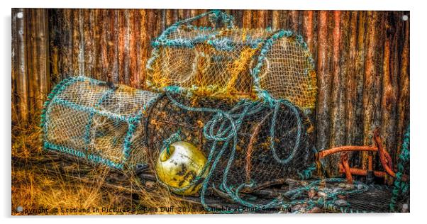 Lobster Creels At Torridon Acrylic by Tylie Duff Photo Art
