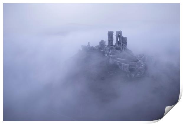 Castle in the Clouds Print by Chris Frost