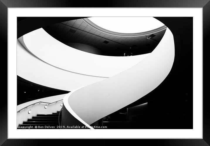 Monochrome Marvel at Liverpool Museum Framed Mounted Print by Ben Delves