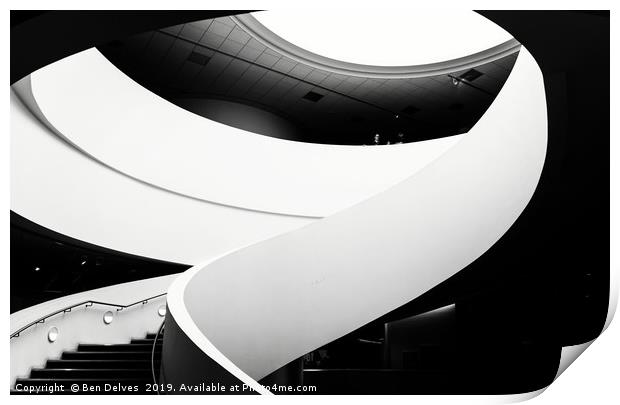 Monochrome Marvel at Liverpool Museum Print by Ben Delves