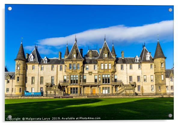 Callendar House/ Estate in Callendar Park, Falkirk Acrylic by Malgorzata Larys