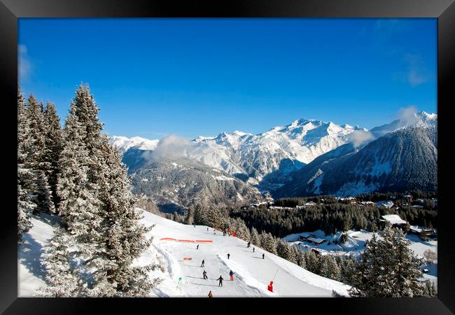 Courchevel 1850 3 Valleys French Alps France Framed Print by Andy Evans Photos