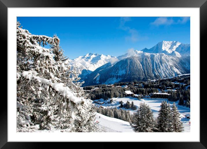 Courchevel 1850 3 Valleys Alps France Framed Mounted Print by Andy Evans Photos