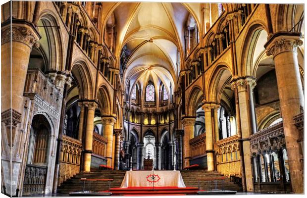 Trinity Chapel Canterbury Cathedral  Canvas Print by Diana Mower