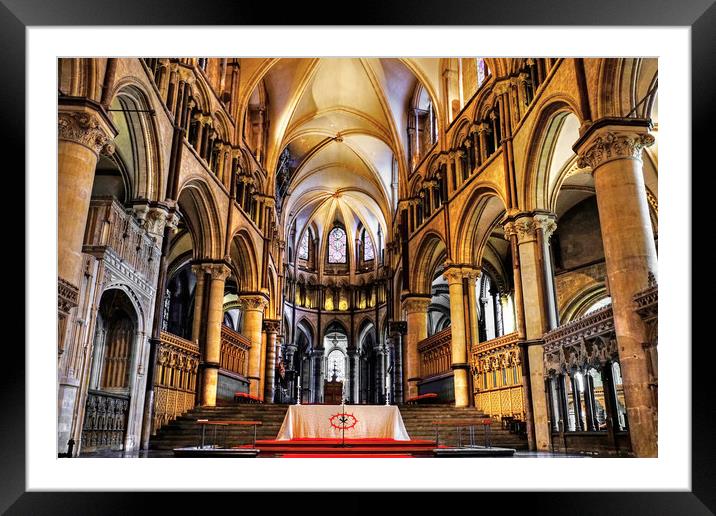 Trinity Chapel Canterbury Cathedral  Framed Mounted Print by Diana Mower