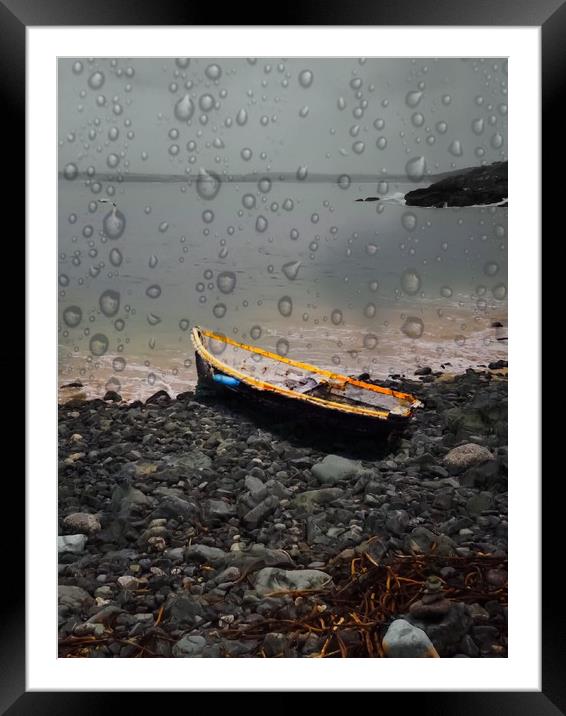 Serenity on a Rainy Day Framed Mounted Print by Beryl Curran