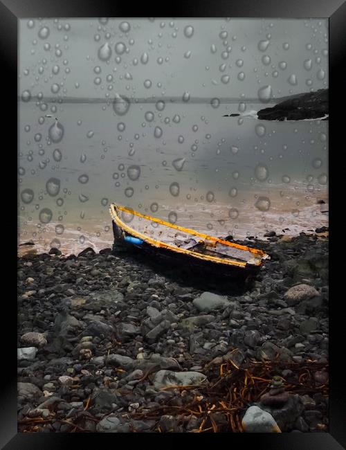 Serenity on a Rainy Day Framed Print by Beryl Curran