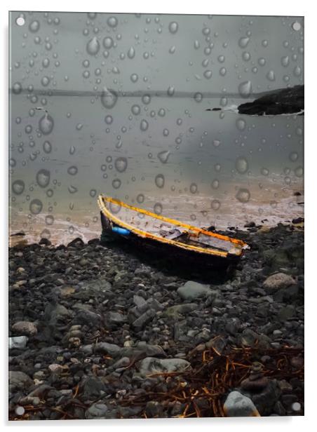 Serenity on a Rainy Day Acrylic by Beryl Curran