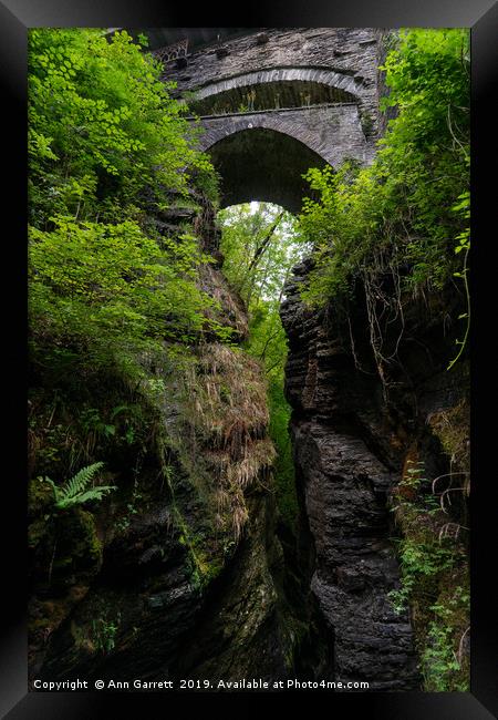 Devils Bridge Ceredigion Wales 11 Framed Print by Ann Garrett
