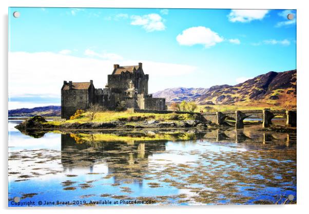 Eilean Donan Castle in the Scottish Highlands Acrylic by Jane Braat