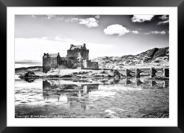 The Majestic Eilean Donan Castle Framed Mounted Print by Jane Braat